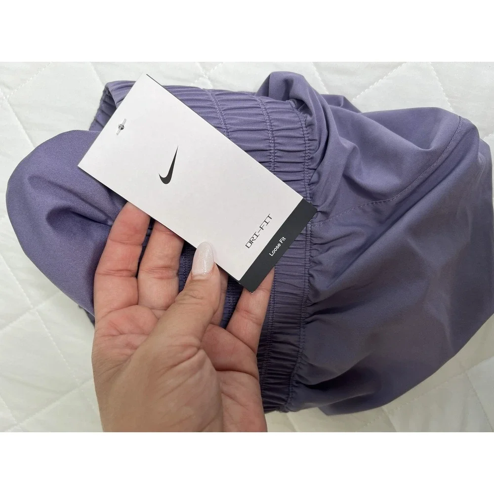 Nike Tempo Dri-FIT Purple Running Shorts High Rise Athletic Gym Workout Size XS